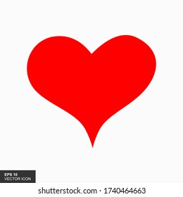 Heart icons. Heart illustration with hand drawn, line and flat style.