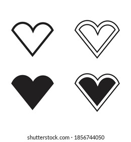 Heart Icons. Love design vector illustration