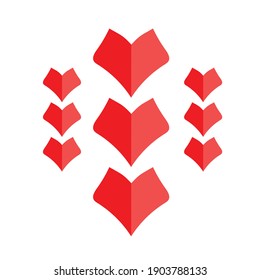 Heart icons, love symbol, concept of love with Hand drawn heart illustrations.
Design elements can use for Valentines day.