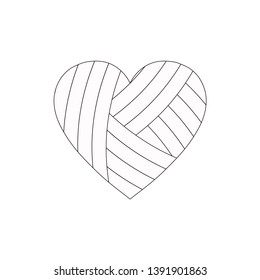 
heart icons on white background symbol of love and valentine's day vector