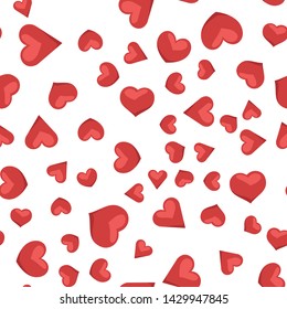 Heart icons seamless pattern. Hearts texture.