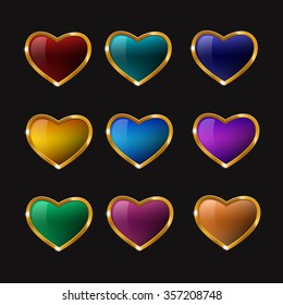 heart icons set 