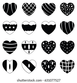 Heart Icons Set