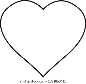 Heart icons, set of heart illustrations, icon set, love symbols, social networks Red heart shaped web button Isolated on a white background Valentine's Day. Delivering Love, Illustaration Vector