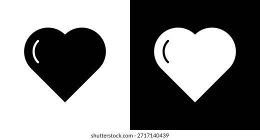 Heart icons set. vector icons designed in filled style