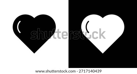 Heart icons set. vector icons designed in filled style