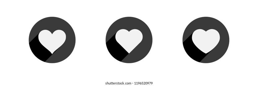 Heart icons, symbol of love