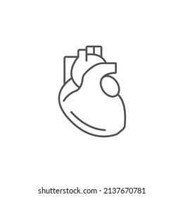 Heart icons  symbol vector elements for infographic web