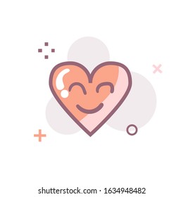
heart icons and symbols with a white background, for Valentine's Day celebrations, thin line style, vector