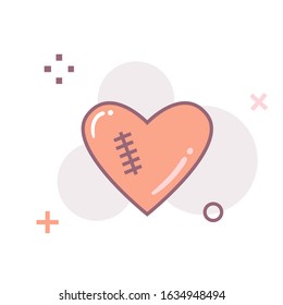 
heart icons and symbols with a white background, for Valentine's Day celebrations, thin line style, vector