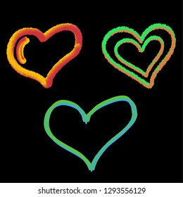 heart icons vector art