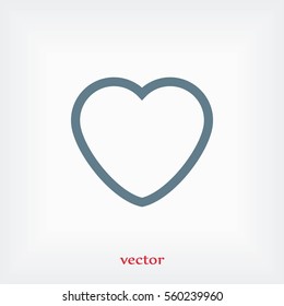 heart icons vector, flat design best vector icon