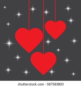 heart icons vector illustration.