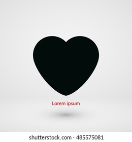 heart icons vector,flat design best vector icon