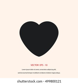 heart icons vector,flat design best vector icon
