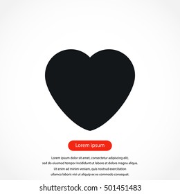 heart icons vector,flat design best vector icon