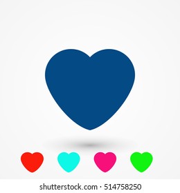 heart icons vector,flat design best vector icon