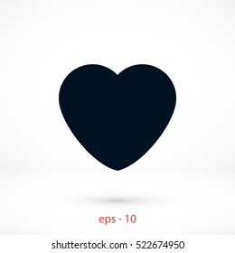 heart icons vector,flat design best vector icon