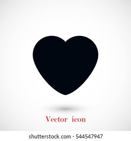 heart icons vector,flat design best vector icon
