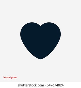 heart icons vector,flat design best vector icon