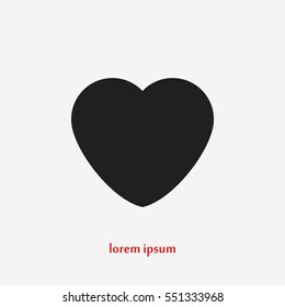 heart icons vector,flat design best vector icon
