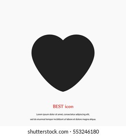 heart icons vector,flat design best vector icon