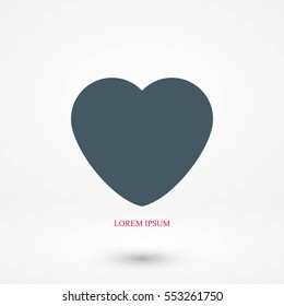 heart icons vector,flat design best vector icon