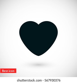 heart icons vector,flat design best vector icon