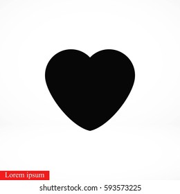 heart icons vector,flat design best vector icon