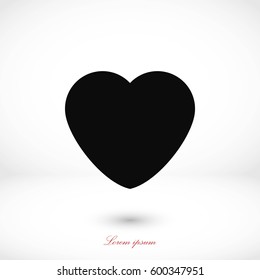 heart icons vector,flat design best vector icon