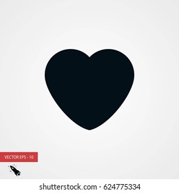 heart icons vector,flat design best vector icon