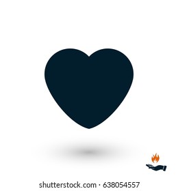 heart icons vector,flat design best vector icon
