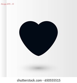 heart icons vector,flat design best vector icon