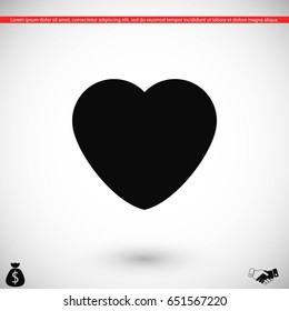 heart icons vector,flat design best vector icon