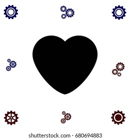 heart icons vector,flat design best vector icon