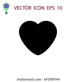 heart icons vector,flat design best vector icon