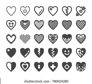 heart icons,vector illustration