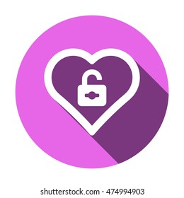  Heart  icon,vector. Flat design.
