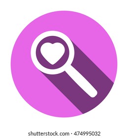  Heart  icon,vector. Flat design.