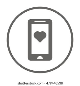  Heart  icon,vector. Flat design.