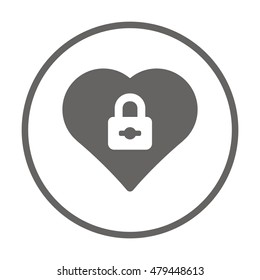  Heart  icon,vector. Flat design.