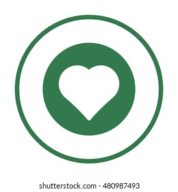  Heart  icon,vector. Flat design.