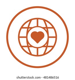  Heart  icon,vector. Flat design.