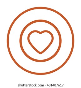  Heart  icon,vector. Flat design.