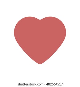  Heart  icon,vector. Flat design.