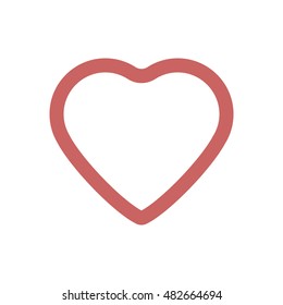  Heart  icon,vector. Flat design.
