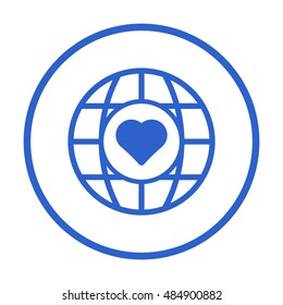  Heart  icon,vector. Flat design.