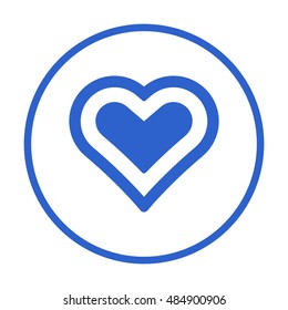  Heart  icon,vector. Flat design.