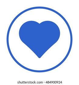  Heart  icon,vector. Flat design.