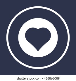 Heart  icon,vector. Flat design.